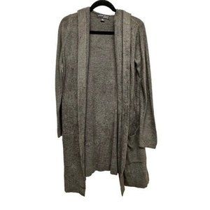 Barefoot Dreams Women's Plus Size 1X Cardigan Sweater 480 Hooded CozyChic Lite